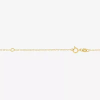 Nana (G-H / Si2-I1) Womens 1/10 CT. T.W. Lab Grown White Diamond 14K Gold Over Silver 16 Inch Pendant Necklace