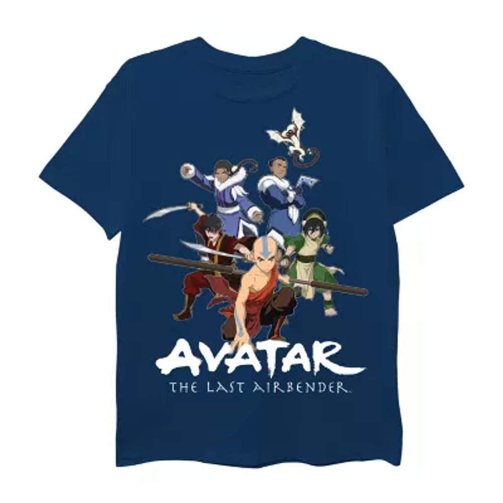 Little & Big Boys Crew Neck Short Sleeve Avatar-The Last Airbender Graphic T-Shirt