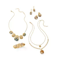 a.n.a Gold Tone Womens Drop Earrings