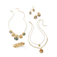 a.n.a Gold Tone Womens Drop Earrings