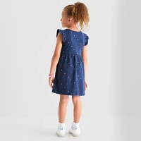 Thereabouts Little Girls Short Sleeve Flutter A-Line Dress
