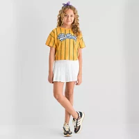 Xersion Little & Big Girls Crew Neck Short Sleeve T-Shirt