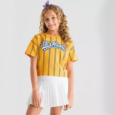 Xersion Little & Big Girls Crew Neck Short Sleeve T-Shirt