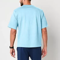 Xersion Oversized Heavyweight Mens Crew Neck Short Sleeve T-Shirt