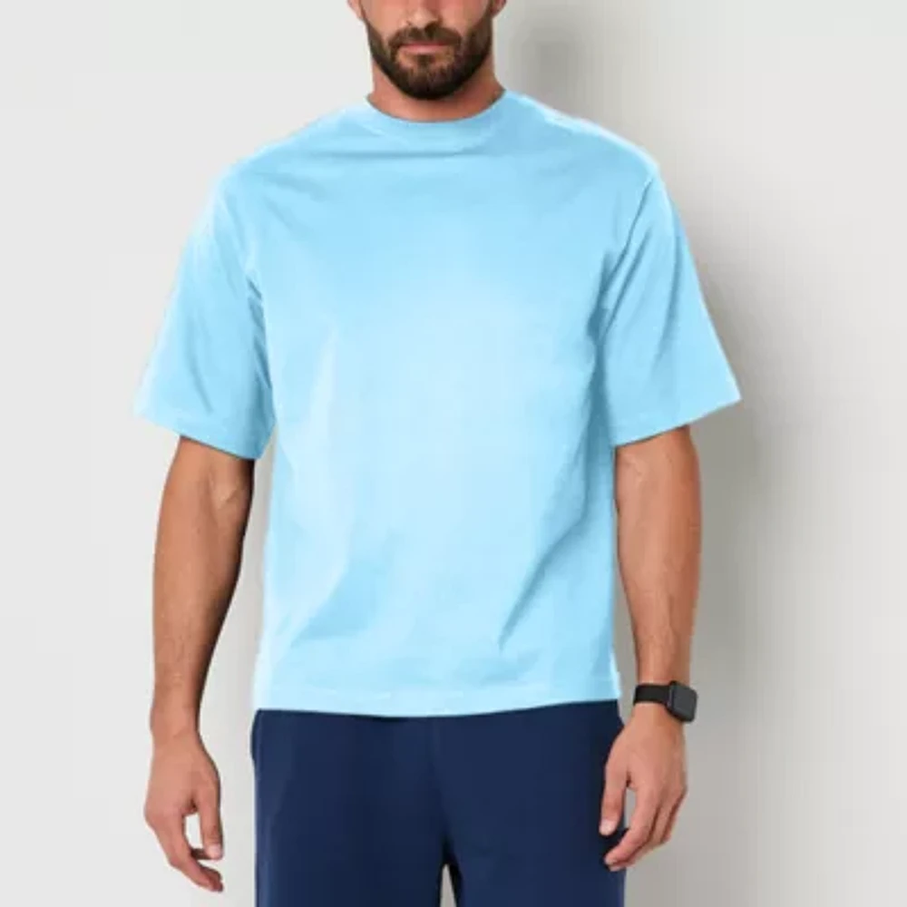 Xersion Oversized Heavyweight Mens Crew Neck Short Sleeve T-Shirt