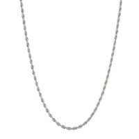 Mens 4mm Stainless Steel Rope Chain