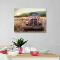 Courtside Market Old Truck Canvas Art