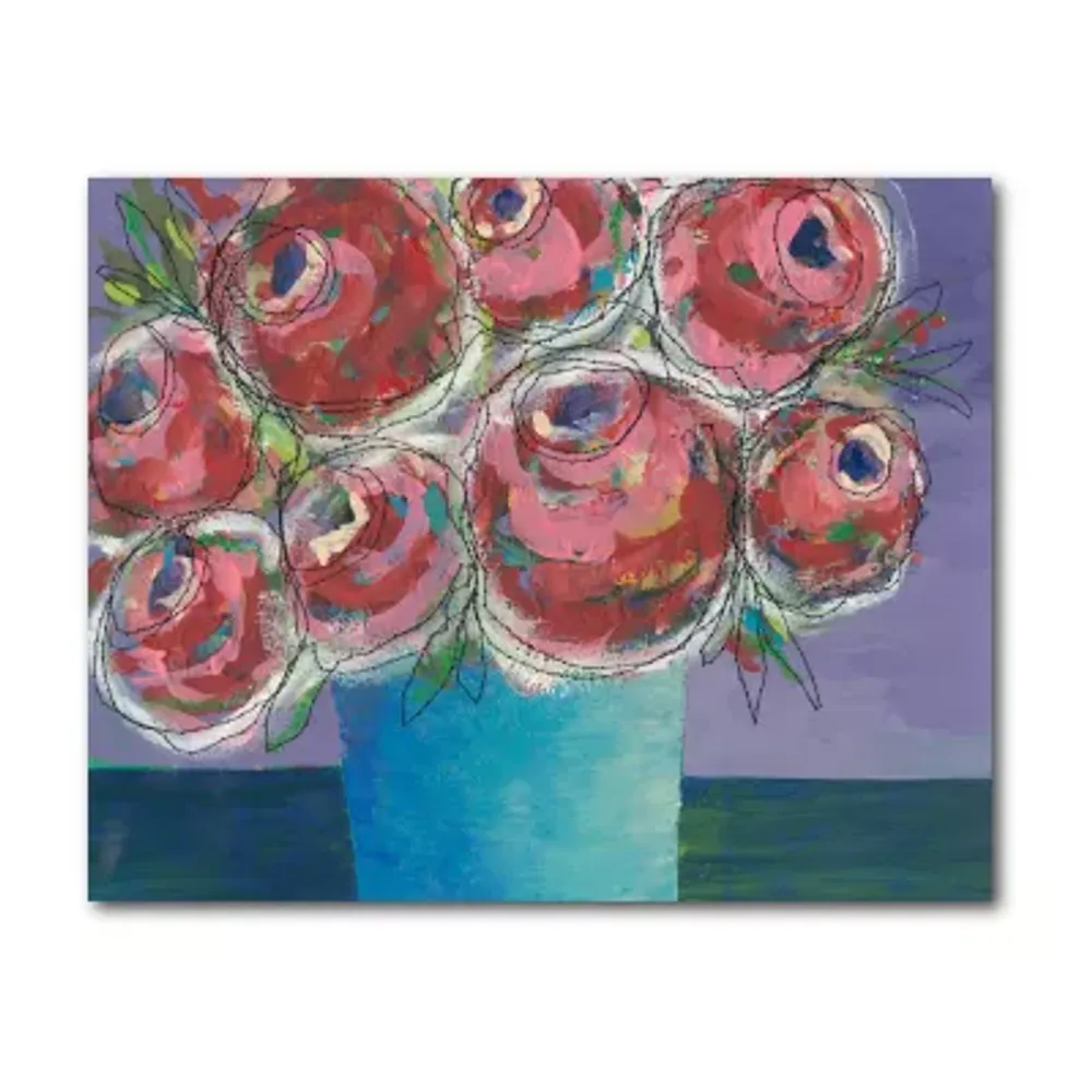 Courtside Market Candy Flowers Canvas Art