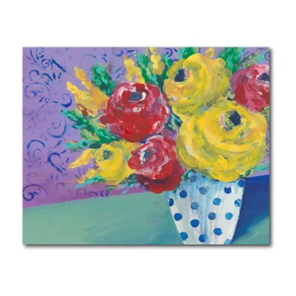 Courtside Market Fearless Floral Canvas Art