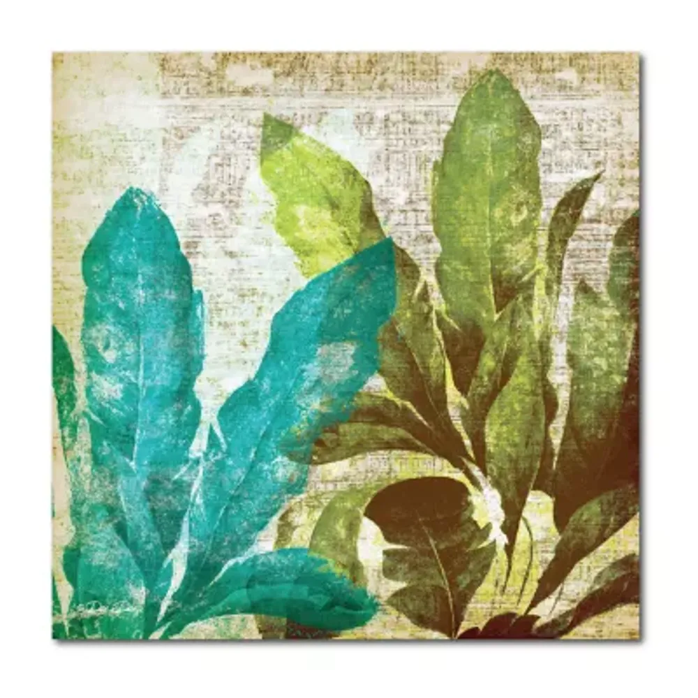 Courtside Market Tropical Leaves Canvas Art