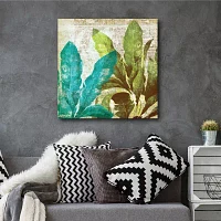 Courtside Market Tropical Leaves Canvas Art