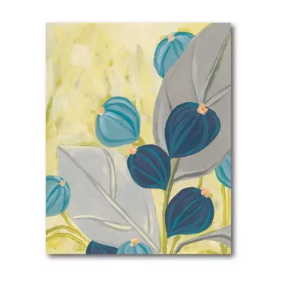 Courtside Market Contemporary Leaves Canvas Art