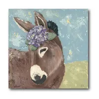 Courtside Market Pretty Donkey Canvas Art