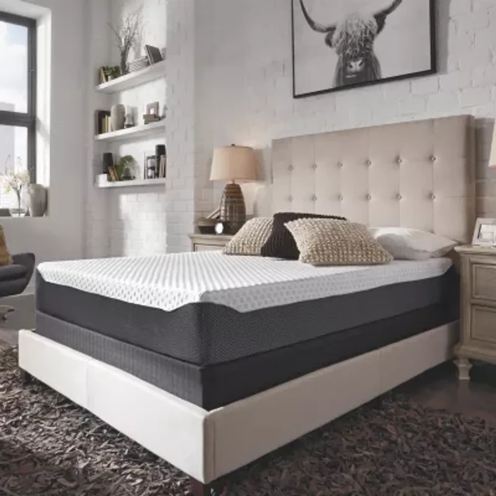 Signature Design by Ashley Chime Elite 10" Firm Memory Foam Mattress a Box