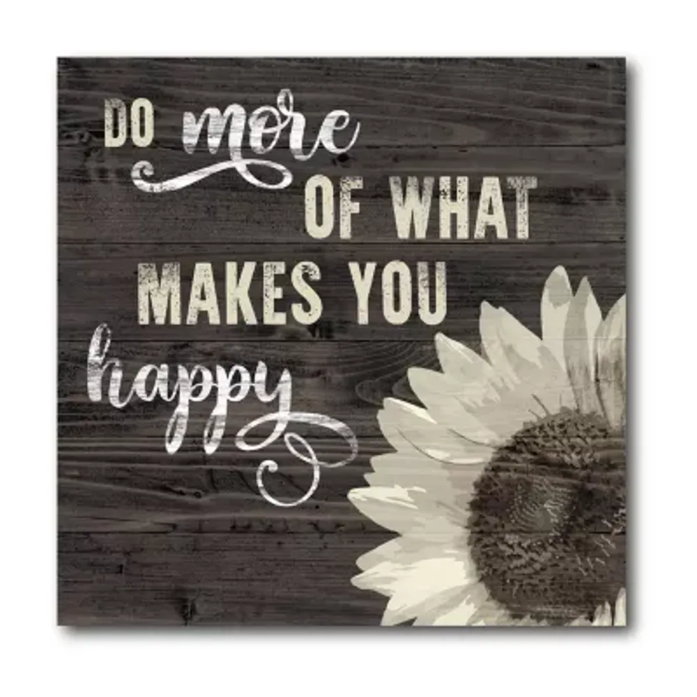 Courtside Market What Makes You Happy Canvas Art