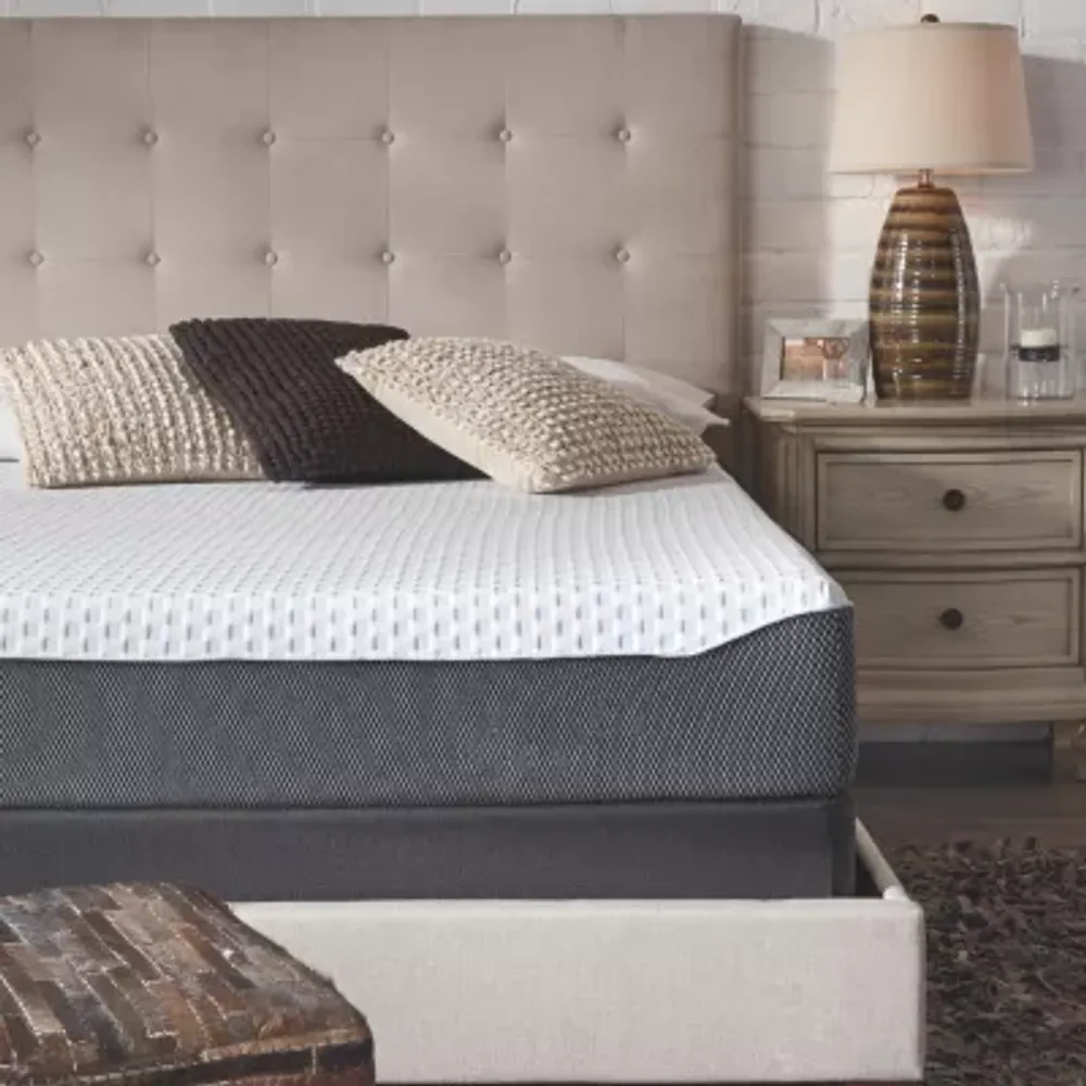 Signature Design by Ashley Chime Elite 10" Firm Memory Foam Mattress a Box