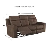 Signature Design by Ashley® Jesolo Faux Leather Reclining Sofa