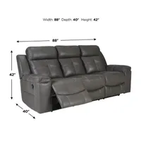 Signature Design by Ashley® Jesolo Faux Leather Reclining Sofa