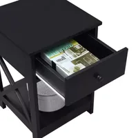 Oxford 1-Drawer Storage End Table