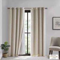 Sunsmart Rami Energy Saving 100% Blackout Grommet Top Single Curtain Panel