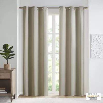 Sunsmart Brent Grommet Top Energy Saving Blackout Set of 2 Curtain Panels