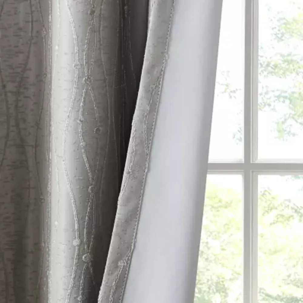 Sunsmart Rigel Energy Saving 100% Blackout Grommet Top Single Curtain Panel
