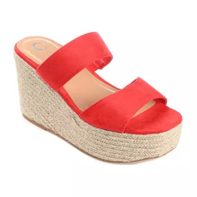 Journee Collection Womens Ilyana Wedge Sandals