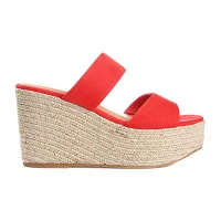 Journee Collection Womens Ilyana Wedge Sandals
