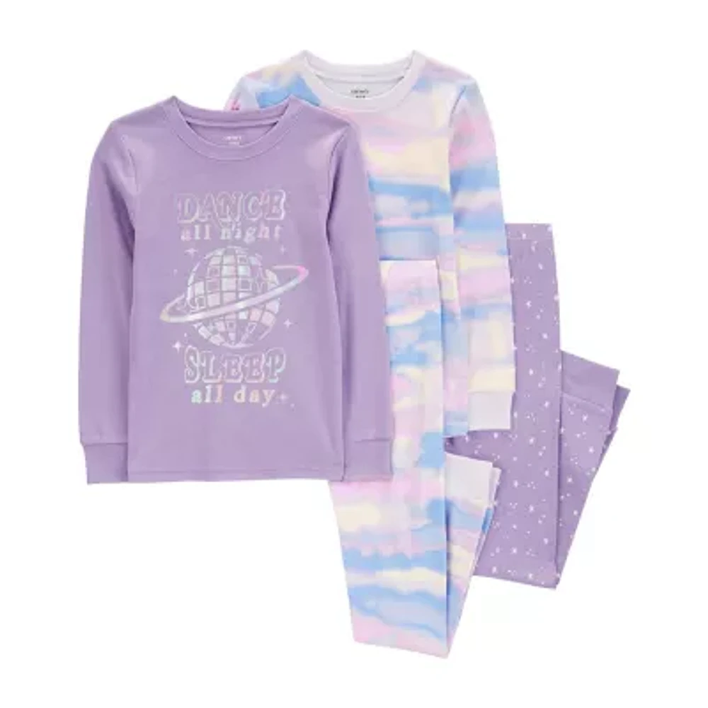 Carter's Little & Big Girls 4-pc. Pant Pajama Set