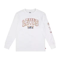 Levi's Big Boys Crew Neck Long Sleeve Graphic T-Shirt