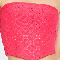 Forever 21 Eyelet Womens Tube Top Juniors