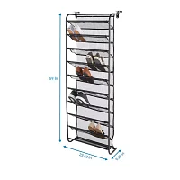 Home Expressions Over The Door 10-Shelf Metal Shoe Rack