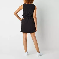 Xersion Woven Sleeveless Midi Tennis Dress Tall