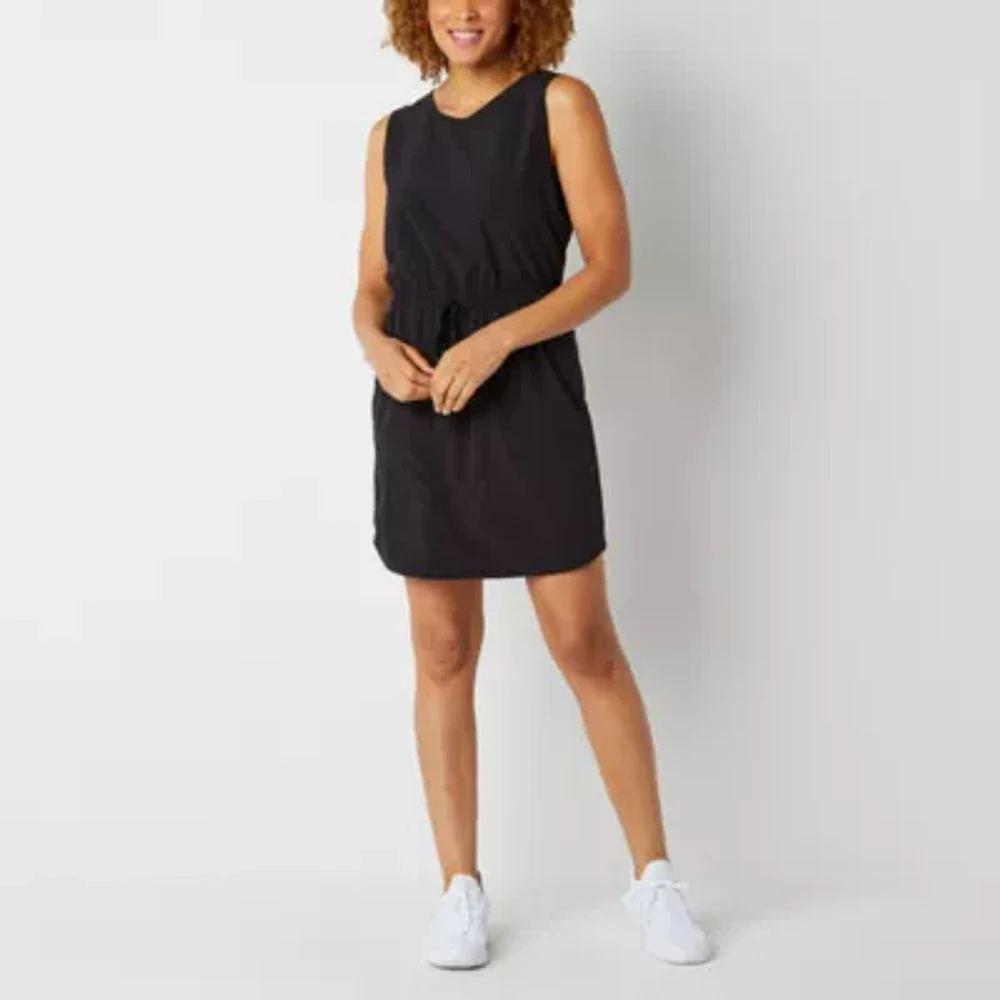 Xersion Woven Sleeveless Midi Tennis Dress Tall