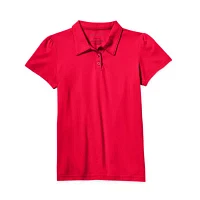 Thereabouts Little & Big Girls Short Sleeve Polo Shirt