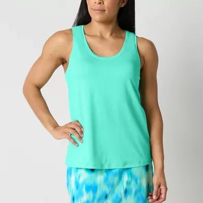 Xersion Womens Mesh Scoop Neck Sleeveless Tank Top