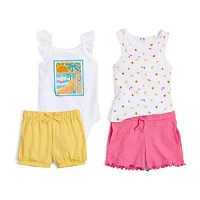 Okie Dokie Toddler & Little Girls Round Neck Tank Top