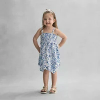 Okie Dokie Toddler & Little Girls Sleeveless Handkerchief Dress