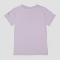 Nike Little Girls Crew Neck Short Sleeve Graphic T-Shirt