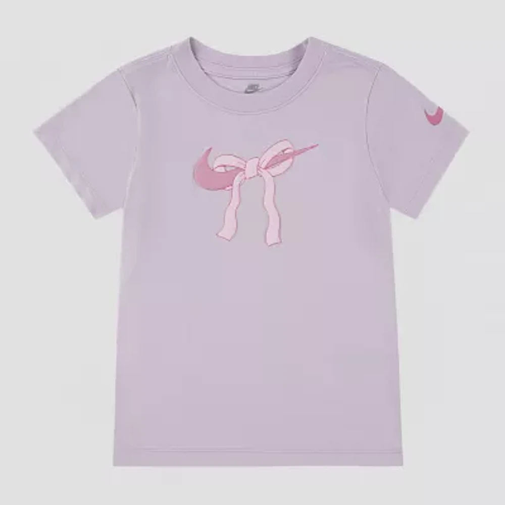 Nike Little Girls Crew Neck Short Sleeve Graphic T-Shirt