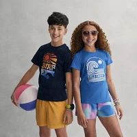 Xersion Little & Big Girls Mid Rise Running Short