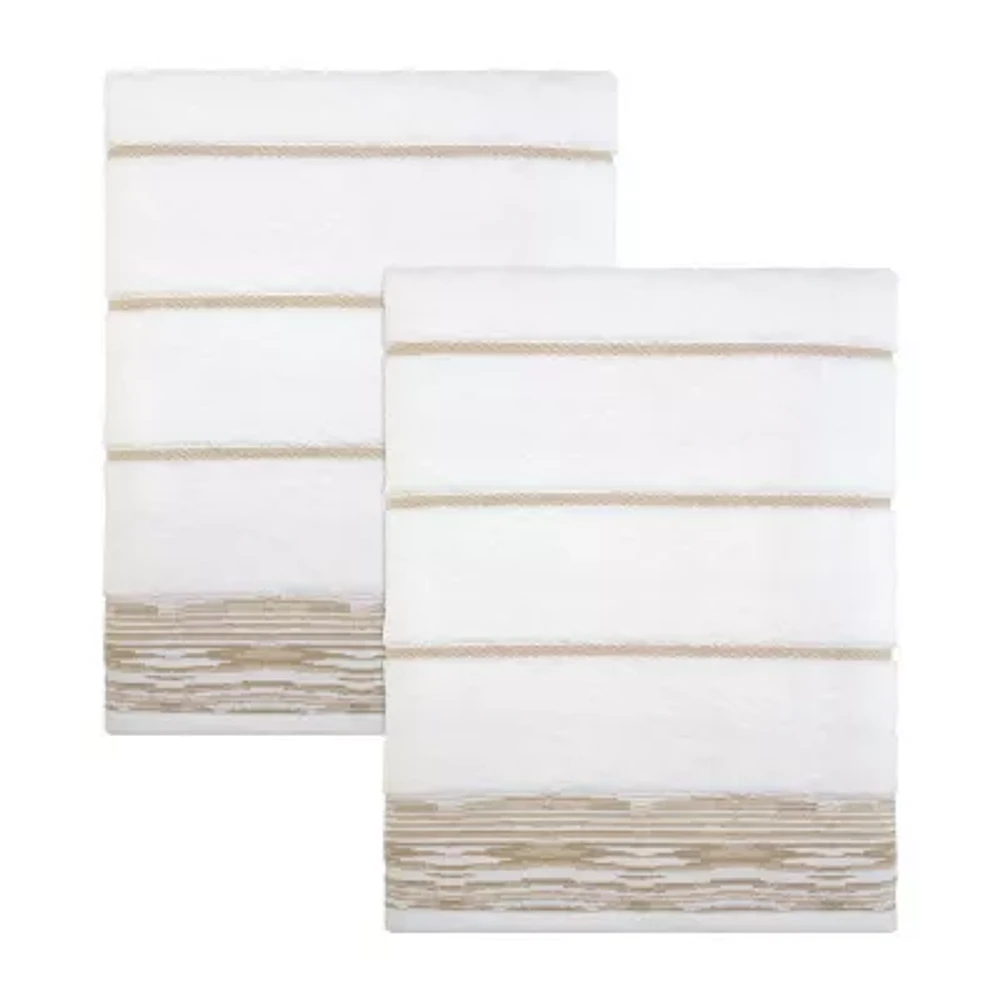 Nicole Miller 2-pc. Geo Linear Bath Towel