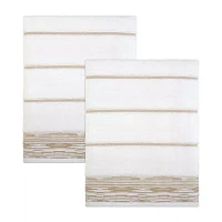 Nicole Miller 2-pc. Geo Linear Bath Towel
