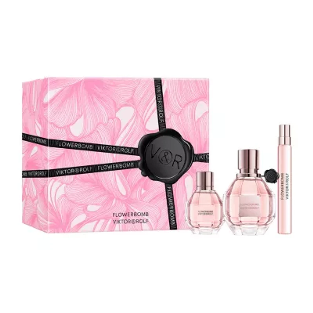Viktor & Rolf Flowerbomb Eau De Parfum 3-Pc Gift Set ($214 Value)
