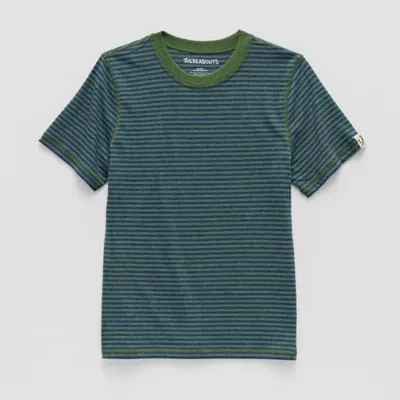 Thereabouts Little & Big Boys Adaptive Crew Neck Short Sleeve T-Shirt