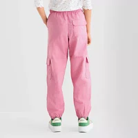 Thereabouts Little & Big Girls Cargo Cuffed Jogger Pant