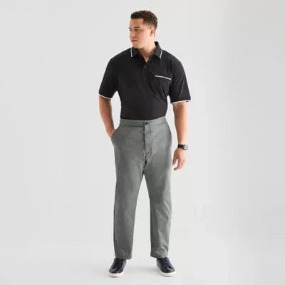 Shaquille O'Neal XLG Mens Big and Tall Slim Fit Flat Front Pant