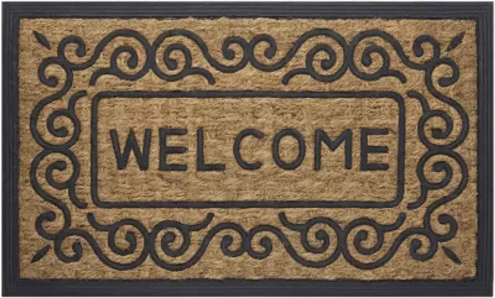 Achim Scrolls Scroll Rectangular Doormats