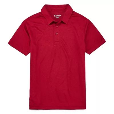 IZOD Little & Big Boys Short Sleeve Wrinkle Resistant Moisture Wicking Polo Shirt