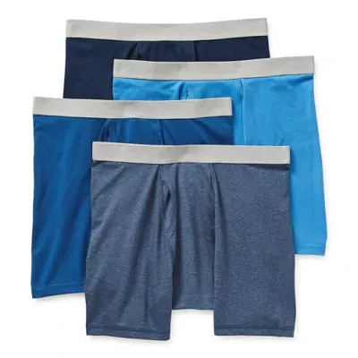 Stafford Cotton Big and Tall Mens 4 Pack Boxer Briefs